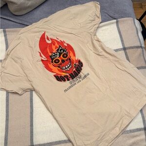 Hot Hands LA Crew Beige Graphic Tee